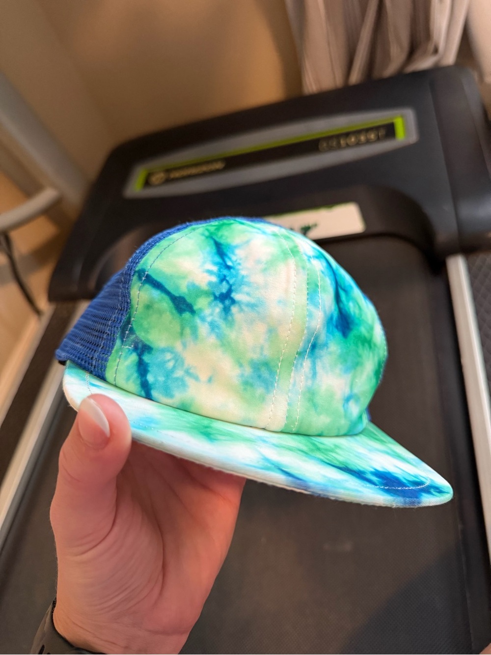 Kids Tie-Dye Blue & Green Trucker Cap